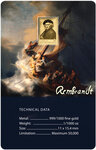 Monnaie STORM ON THE SEA OF GALILEE Rembrandt 1/1000 Oz Medaille Or
