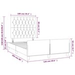 vidaXL Cadre de lit sans matelas rose 120x200 cm velours