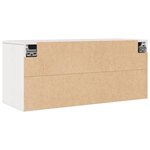 vidaXL Armoire murale Blanc 80x30x35 cm Bois de pin massif
