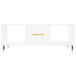 vidaXL Table basse blanc 102x50x40 cm bois d'ingénierie