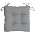 vidaXL Coussins de chaise lot de 6 gris 50x50x7 cm tissu oxford