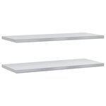 vidaXL Étagères murales 2 Pièces 100x40x3 cm argenté acier inoxydable