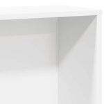 vidaXL Bibliothèque blanc 60x24x120 cm bois d'ingénierie