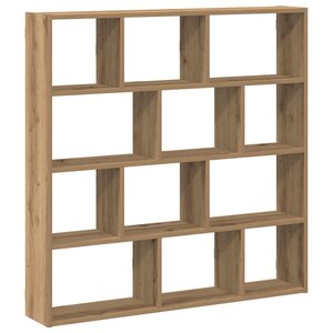 vidaXL Étagère cube murale 12 compartiments chêne artisanal