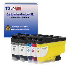 T3AZUR Lot de 5 Cartouches compatibles avec Brother LC3239XL pour Brother MFC-J6947DW  (Noire+Couleur) – T3AZUR