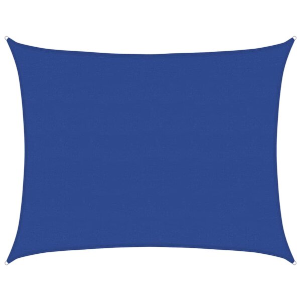 vidaXL Voile d'ombrage 160 g/m² rectangulaire bleu 6x8 m PEHD