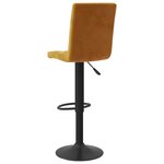 vidaXL Tabourets de bar lot de 2 marron velours