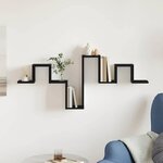vidaXL Étagère Murale Chêne noir 104.5 x 10 x 43 cm Bois d'ingénierie