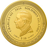 Monnaie EMPERORS OF THE WORLD Noble Notes Set 12x1/100 Oz Or 10$ Solomon Islands 2026 (PRÉCOMMANDE)