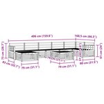 vidaXL Ensemble de canapés d'extérieur 8 pc Naturel