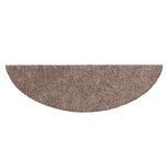 vidaXL Tapis autoadhésifs de marches 5 Pièces Marron 56x17x3cm Aiguilleté