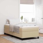 vidaXL Cadre de lit Vert gris 90 x 200 cm Tissu en velours côtelé