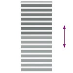 vidaXL Store zèbre gris foncé largeur du tissu 105 9 cm polyester