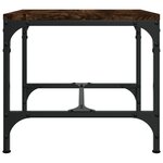 vidaXL Table d'appoint Chêne fumé 40x40x35 cm Bois d'ingénierie