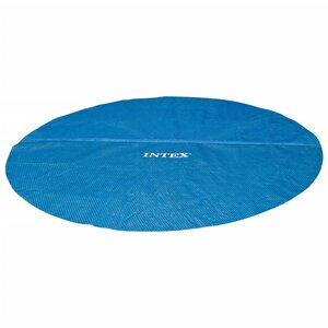 Intex Couverture solaire de piscine Bleu 448 cm Polyéthylène