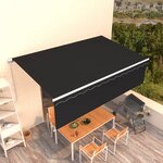 vidaXL Auvent rétractable manuel avec store 5x3 m Anthracite