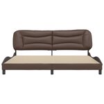 vidaXL Cadre de lit sans matelas marron 200x200 cm similicuir