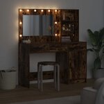 vidaXL Table de Toilette avec tiroir 2 Pièces Marron 78.5 x 41 x 135 cm