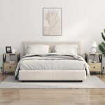 vidaXL Cabinet de chevet avec tiroir Chêne Sonoma 41 5 x 40 5 x 55 cm