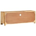 vidaXL Meuble TV 110x30x40 cm Bois de manguier brut