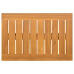 vidaXL Tapis de bain Uni Marron 60 x 40 cm bois