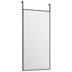 vidaXL Miroir de porte Noir 30x60 cm Verre et aluminium