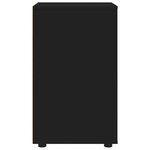 vidaXL Armoire de rangement Noir 40 x 48 x 81 cm Bois d'ingénierie