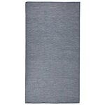 vidaXL Tapis à tissage plat d'extérieur 80x150 cm Bleu