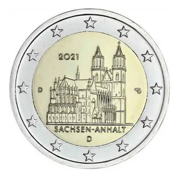 2 euros commémorative Allemagne 2021  Saxe-Anhalt.