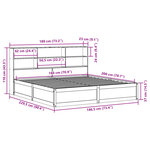 vidaXL Cadre de lit sans matelas 180x200 cm bois massif de pin