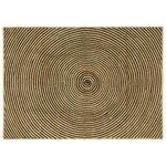 vidaXL Tapis Naturel et Noir 140 x 200 cm Jute