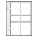 Recharges Futura Yvert à 10 poches pour télécartes. (T10)