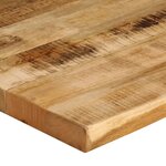 vidaXL Dessus de table bord vivant 80x80x3 8 cm bois de manguier brut