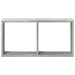 vidaXL Armoire murale 60x16x30 cm gris béton bois d'ingénierie