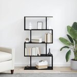 vidaXL Bibliothèque Noir 70 x 24 x 129 cm Bois d'ingénierie