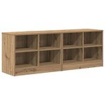 vidaXL Armoire de lit 2 Pièces Chêne artisanal 66 x 33 x 48 cm