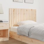 vidaXL Tête de lit murale 108x3x60 cm Bois massif de pin