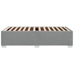 vidaXL Cadre de lit sans matelas gris clair 100x200 cm tissu