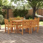 vidaXL Chaises de jardin 2 Pièces 56x56x90 cm Bois massif d'acacia