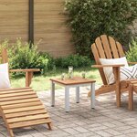 vidaXL Tables de jardin Naturel et gris 45 x 45 x 38 cm
