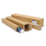 10 cartons d'emballage allongés 50 x 10 x 10 cm - Simple cannelure