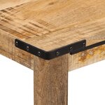 vidaXL Table à manger 110x55x75 cm bois de manguier massif