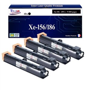 T3AZUR -4x Toners compatibles avec Xerox DocuCentre 136  2005  2055  286  3055  336 - Noir