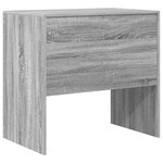 vidaXL Bureau Sonoma Gris 80x50x76 cm Bois d'ingénierie