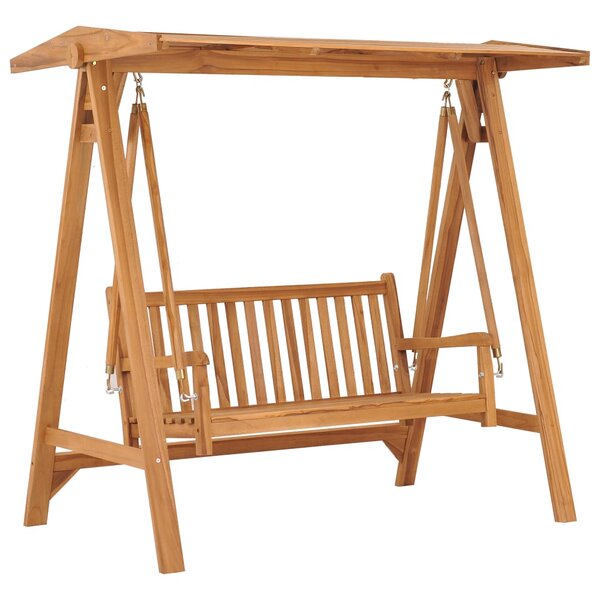 vidaXL Balancelle 174 cm Bois de teck massif