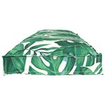 vidaXL Coussin pour banc de palette Motif de feuille 150 x 40 x 8 cm