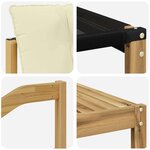 vidaXL Ensemble de canapés d'extérieur 8 pc Blanc et crème