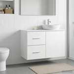 vidaXL Meuble de Salle de Bain In-between Blanc 30 x 41 x 50 cm