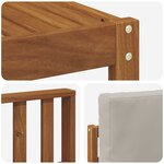 vidaXL Ensemble de canapés d'extérieur 7 Pièces Gris Naturel et Clair
