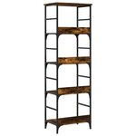 vidaXL Bibliothèque chêne fumé 50x33x153 cm bois d'ingénierie
